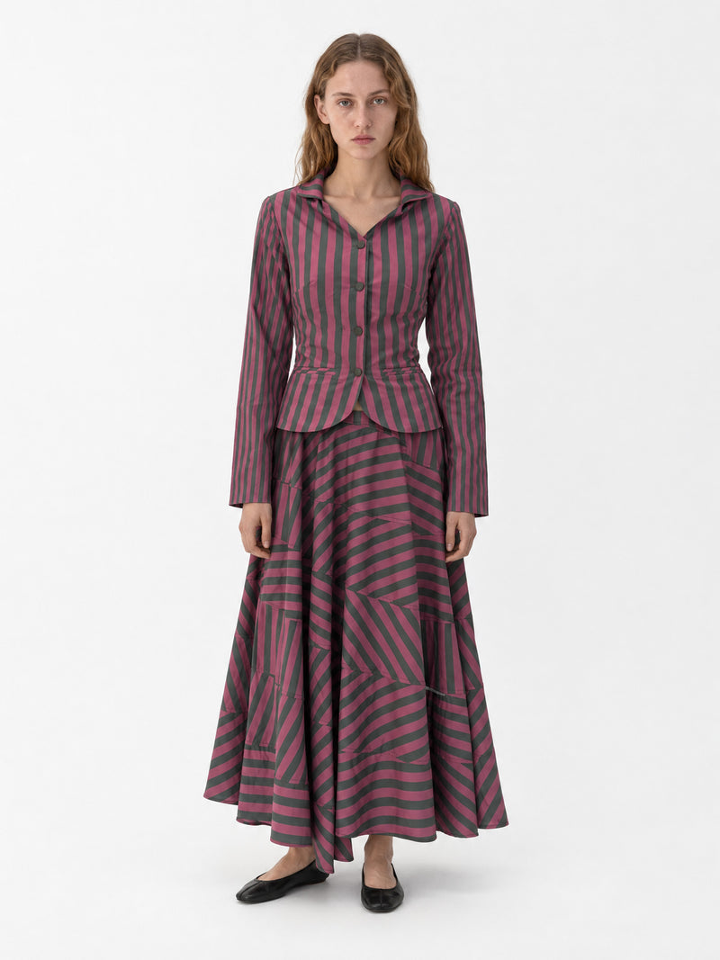 Garnet Midnight Stripe Tailored Jacket