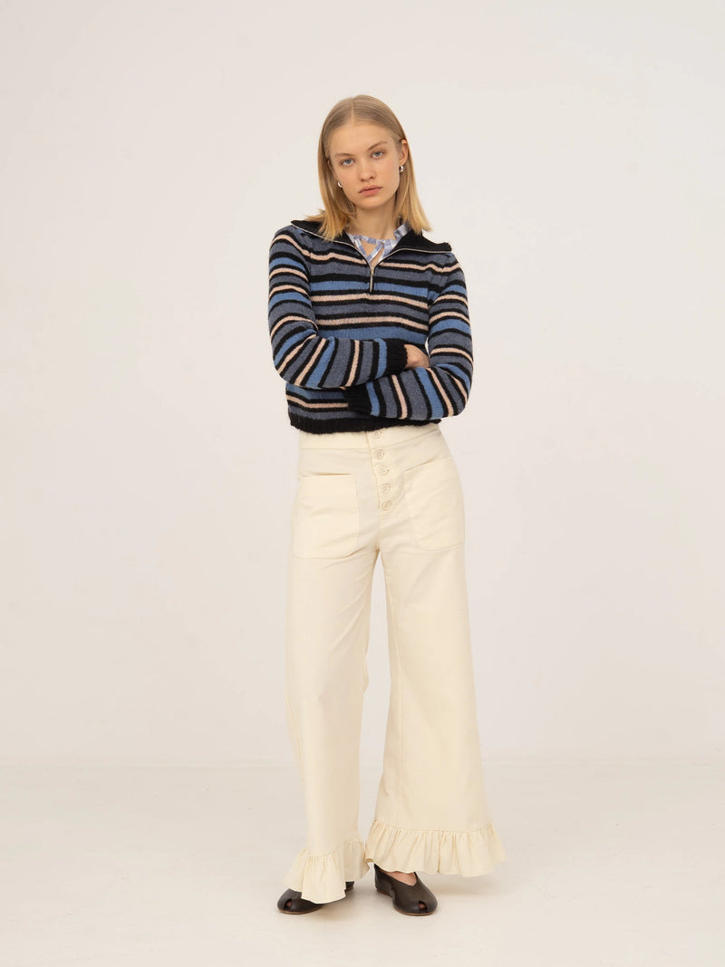 Pantalones de pana blancos suaves