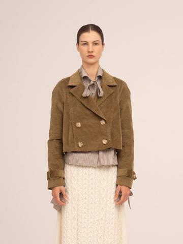 Pace Khaki Velvet Jacket 