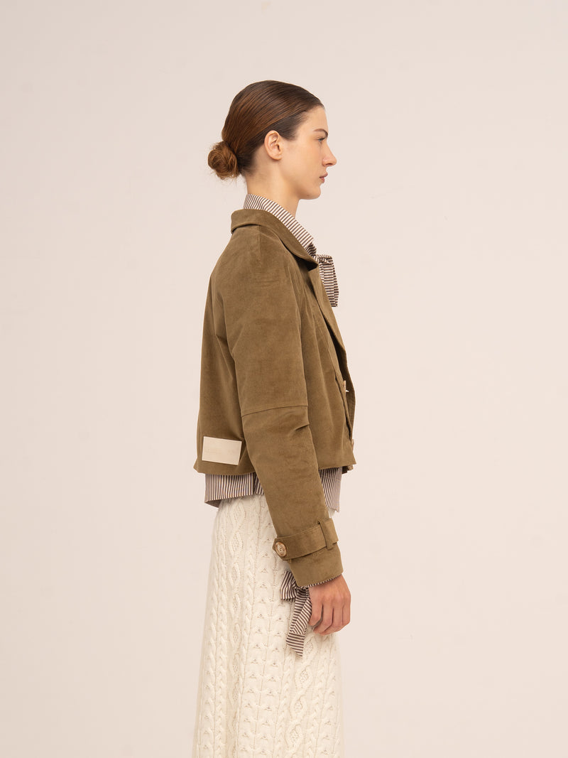 Pace Khaki Velvet Jacket