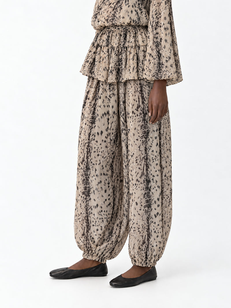 Frost Animal Print Balloon Trousers