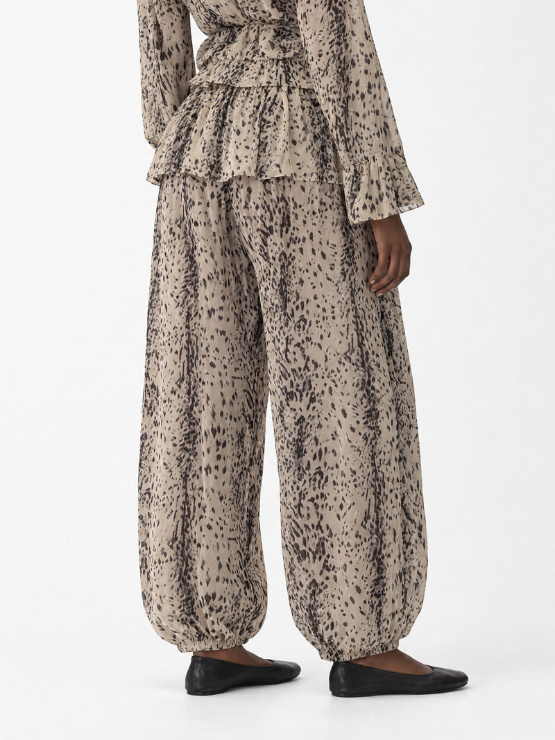 Frost Animal Print Balloon Trousers