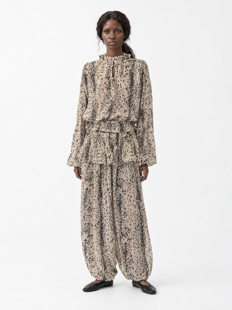 Frost Animal Print Balloon Trousers