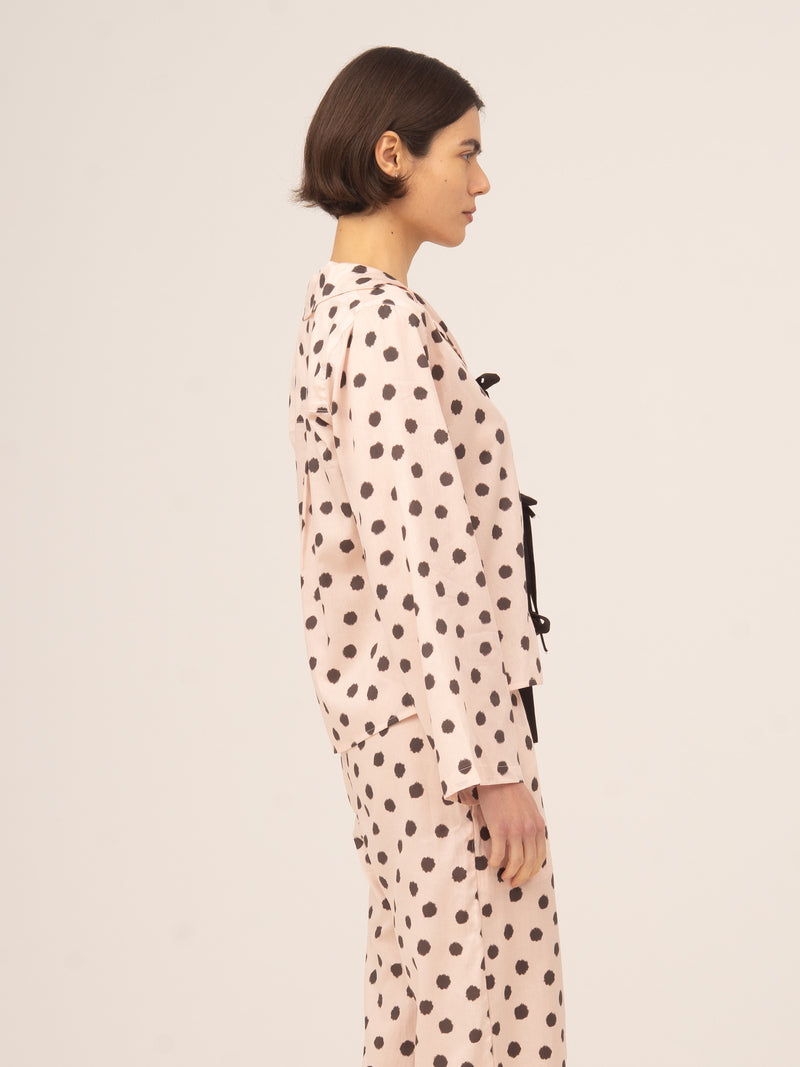 Noctis Polka Dot Pyjama Shirt