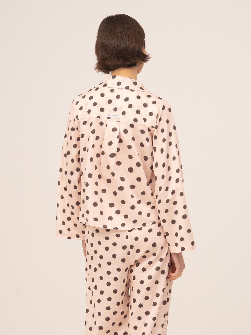 Noctis Polka Dot Pyjama Shirt