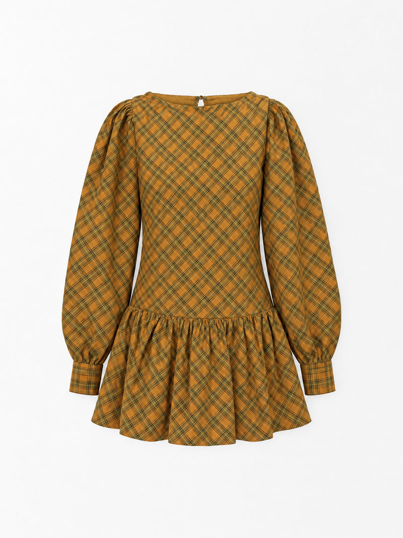 Aveline Doll Check Drop Waist Dress