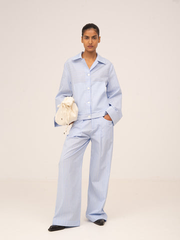 Hunter Striped Blue Shirt