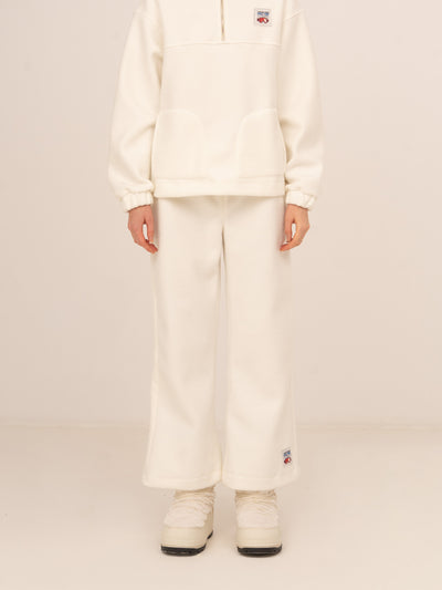 Downhill Flare White Pants 