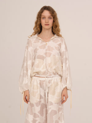 Printworks White Balloon Blouse