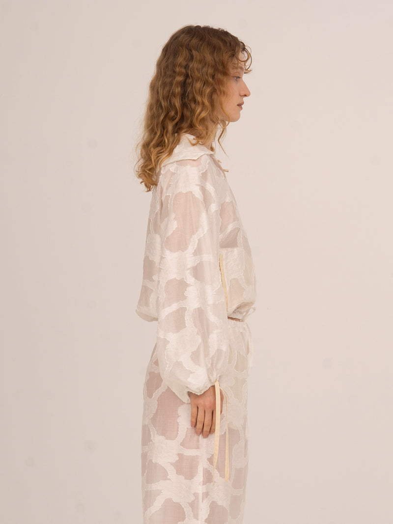 Printworks White Balloon Blouse 