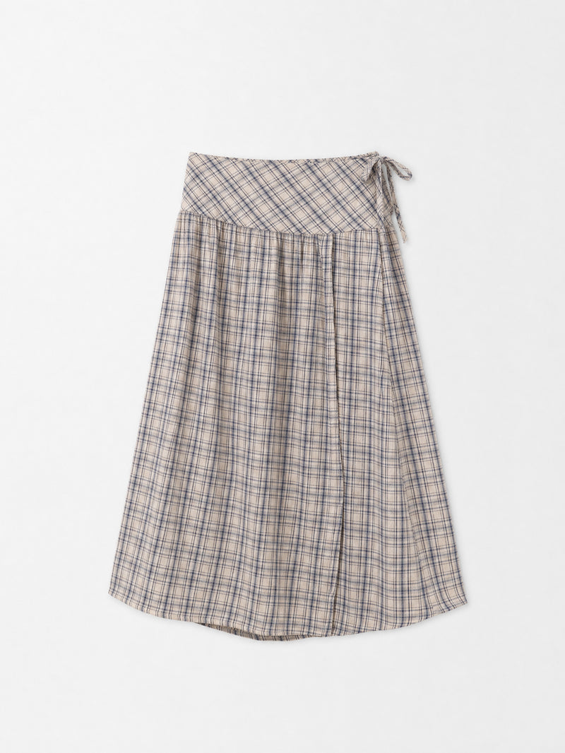 Heather Check Skirt