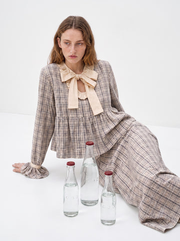 Heather Check Skirt