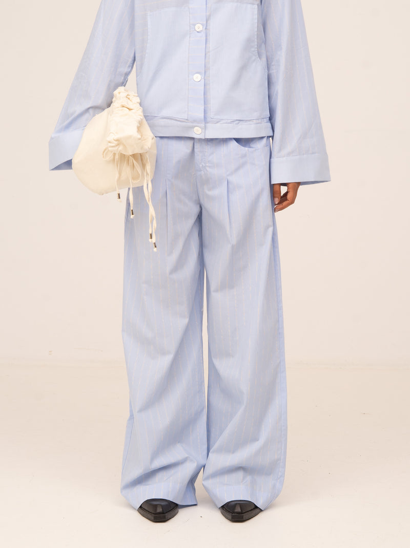 Striped Flash Blue Trousers