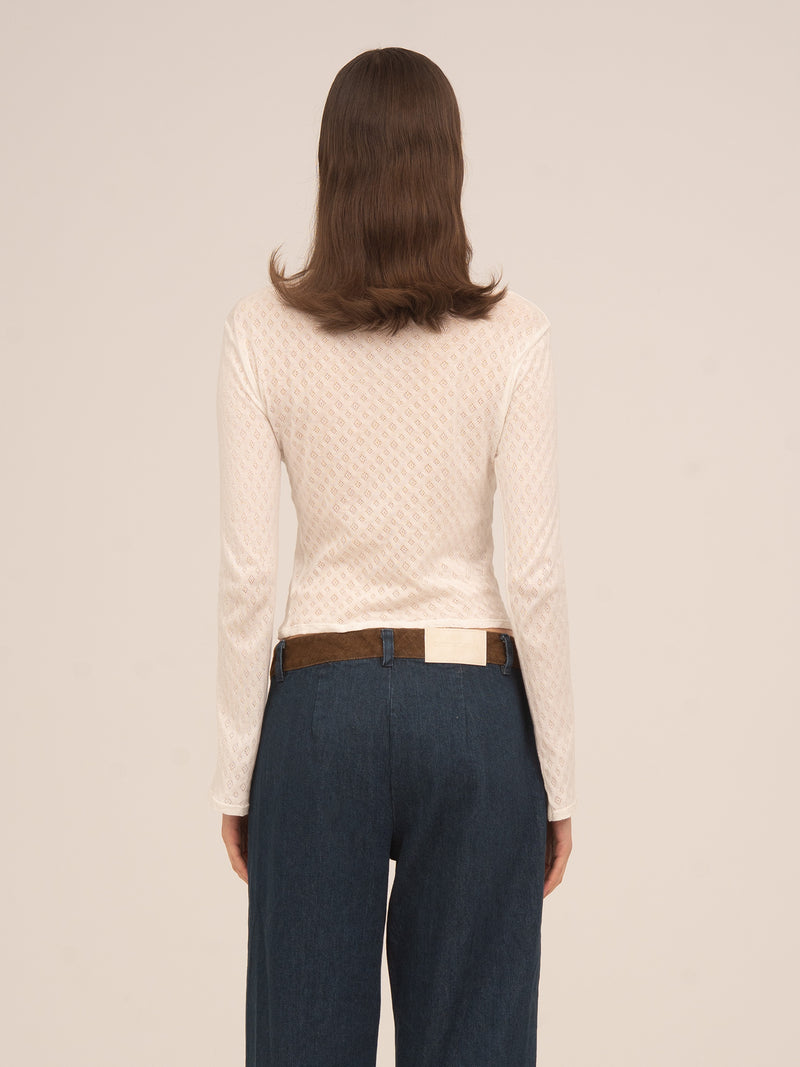 Frame White Jersey Top
