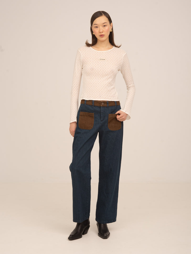 Frame White Jersey Top