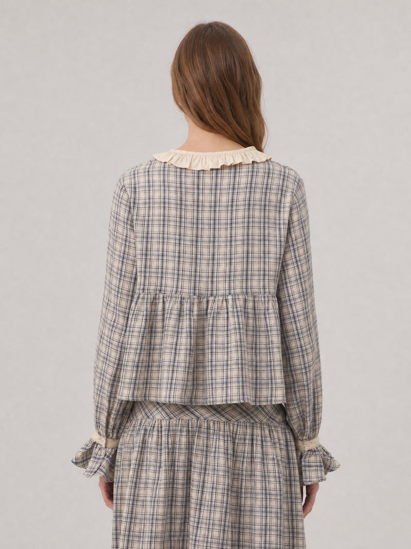 Heather Starlit Check Blouse