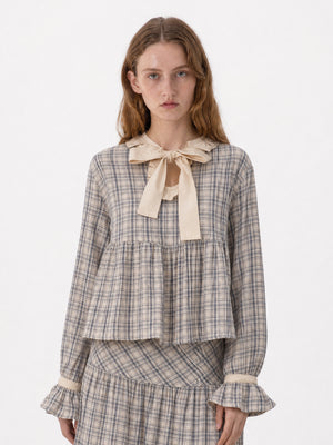 Heather Starlit Check Blouse