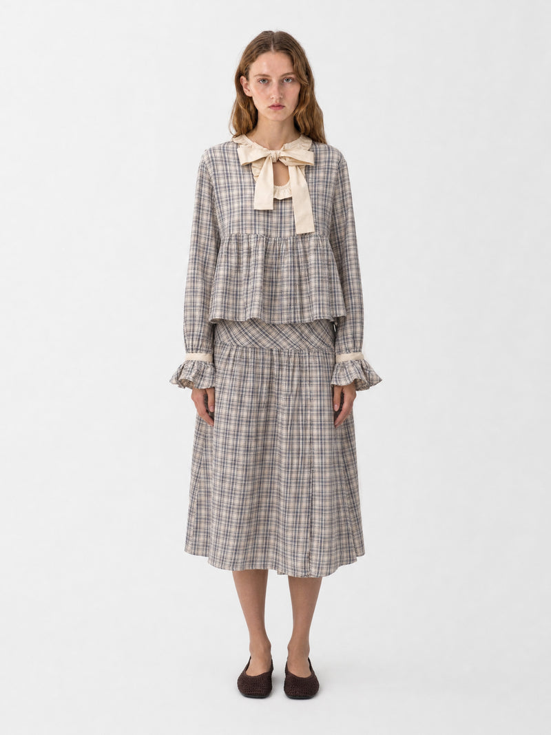 Heather Starlit Check Blouse