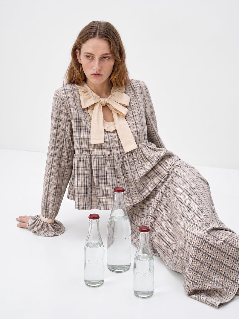 Heather Starlit Check Blouse