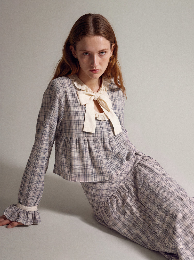 Heather Starlit Check Blouse
