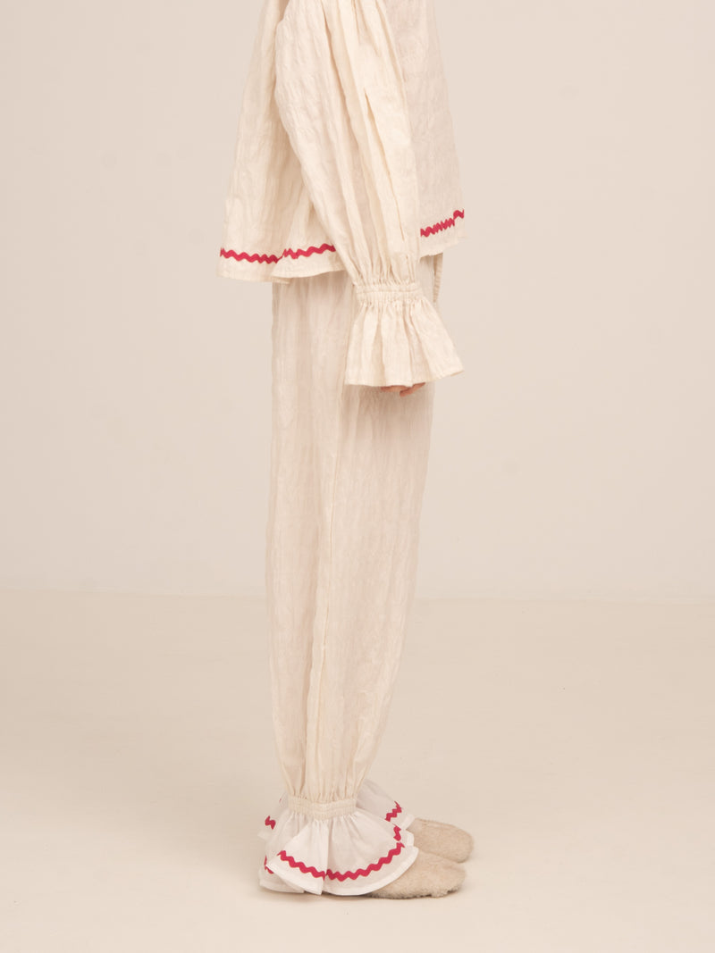 Pantalones de pijama color crema Offduty