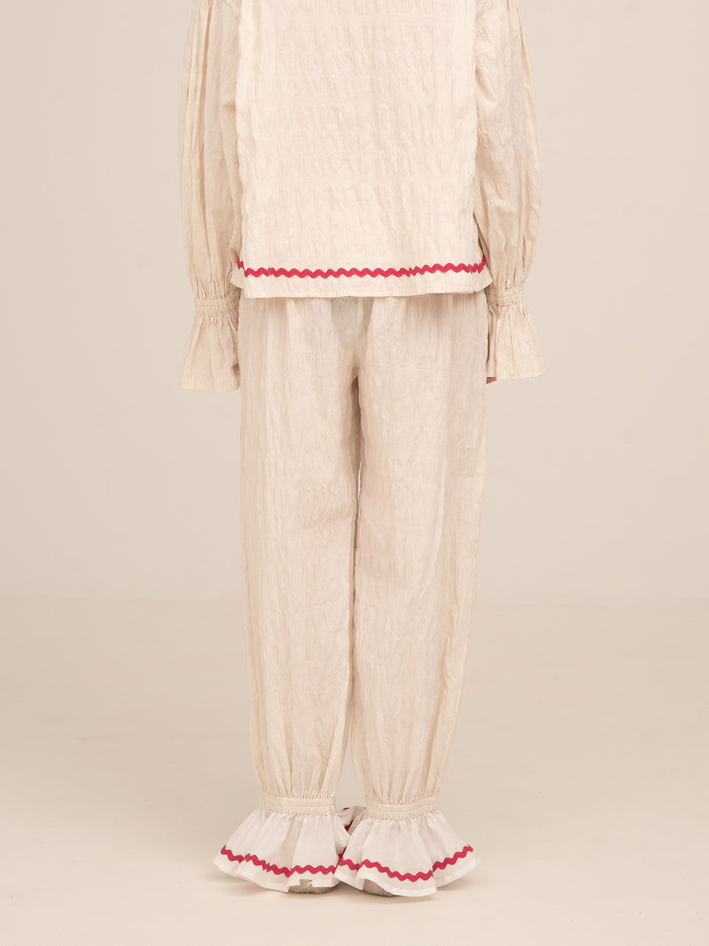 Pantalones de pijama color crema Offduty