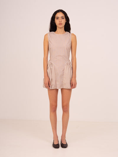Candy Striped Mini Dress