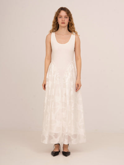 Printworks White Midi Dress