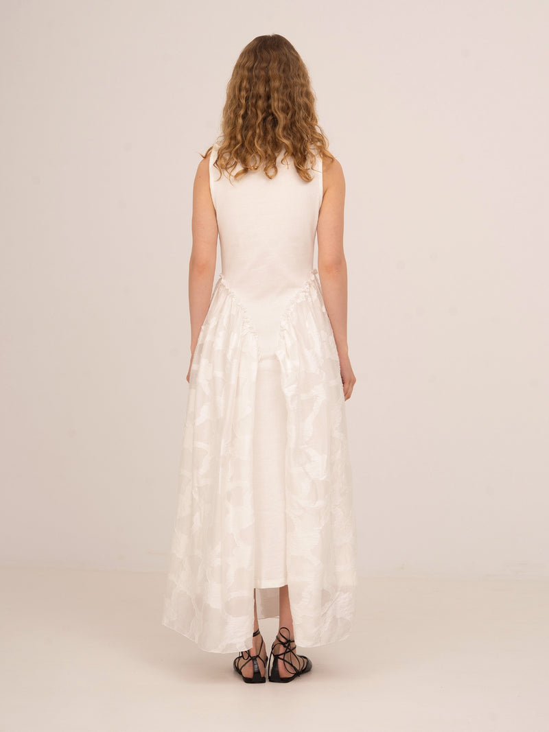 Printworks White Midi Dress