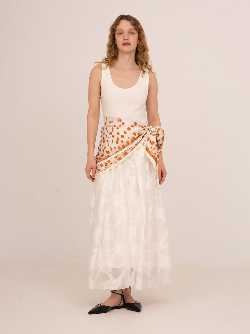 Printworks White Midi Dress
