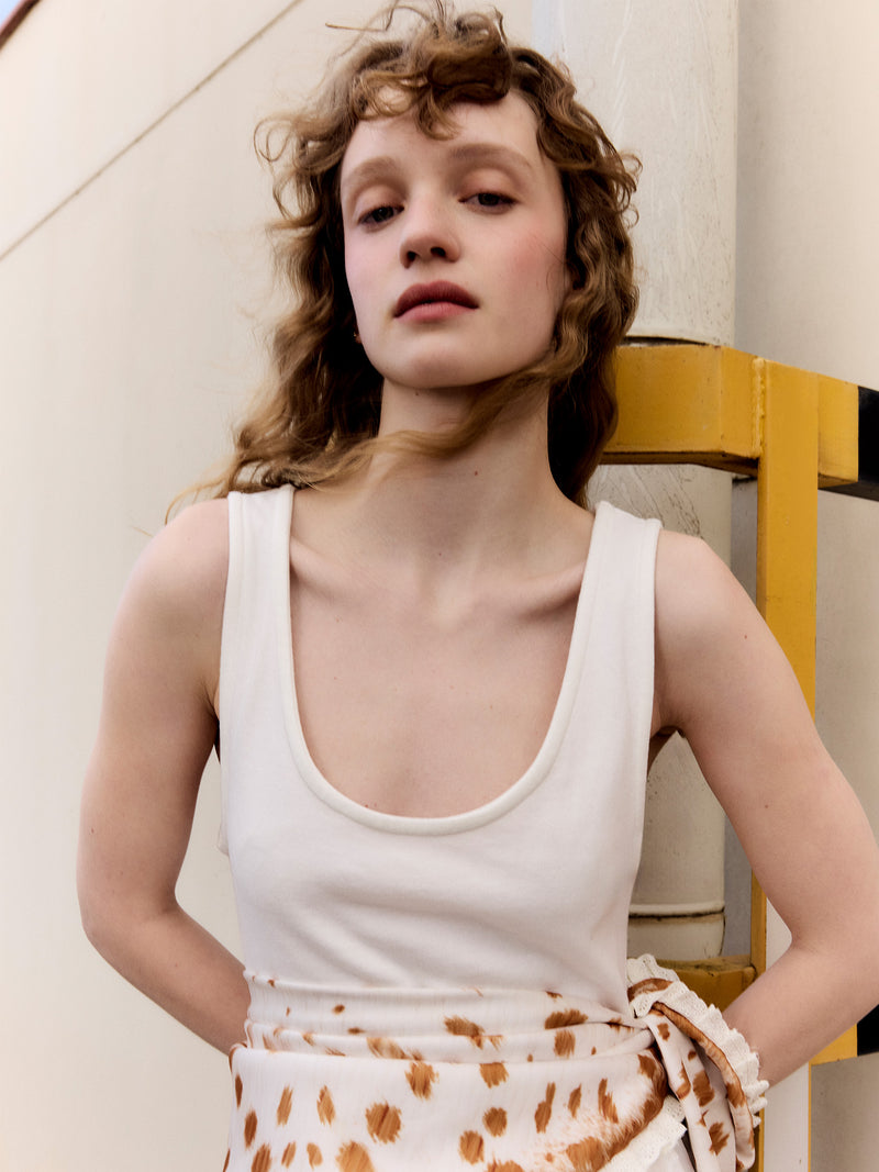 Printworks White Midi Dress