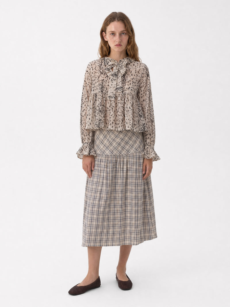 Snow Leopard Blouse