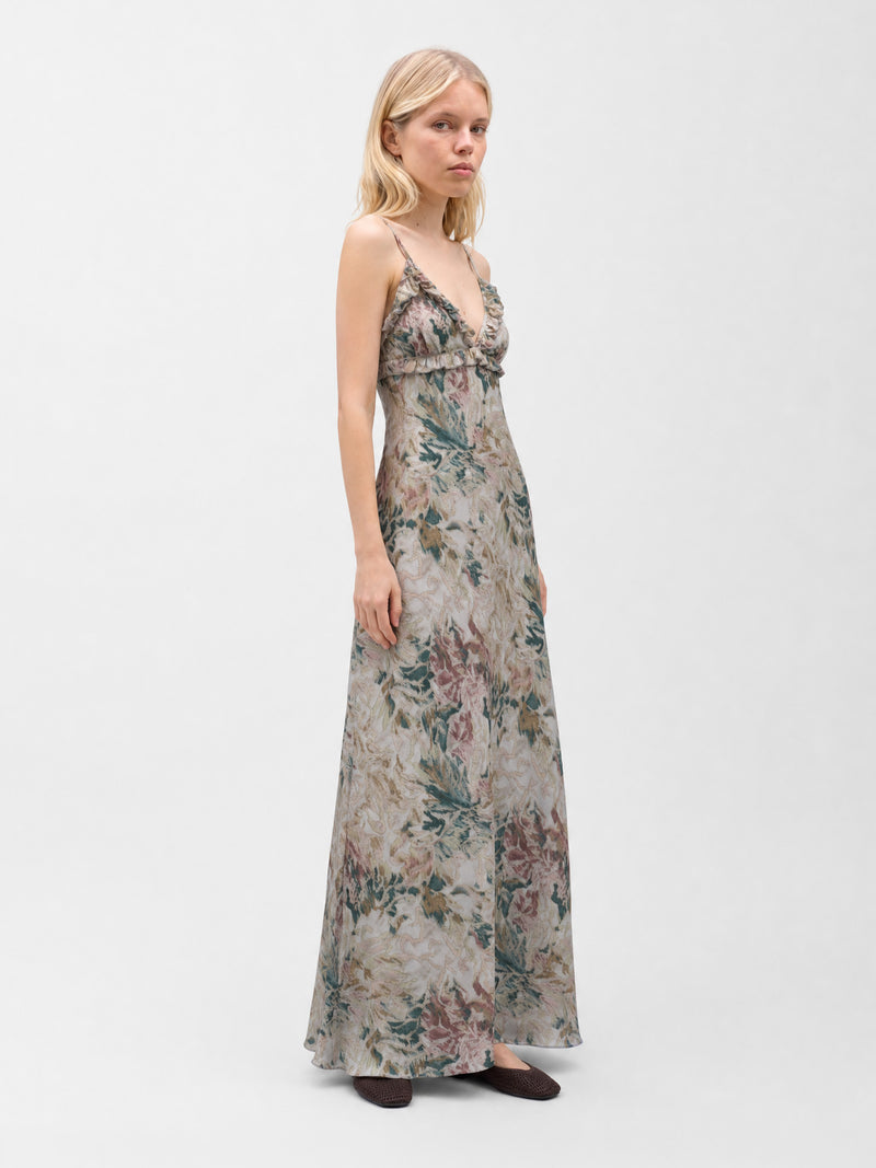 Livia Floral Watercolor Maxi Dress