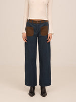 Completa tu look con Backstreet Blue and Brown Denim Pants