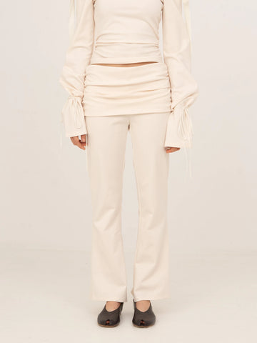 Angelic White Jersey Pants