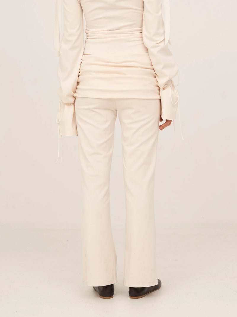 Angelic White Jersey Pants