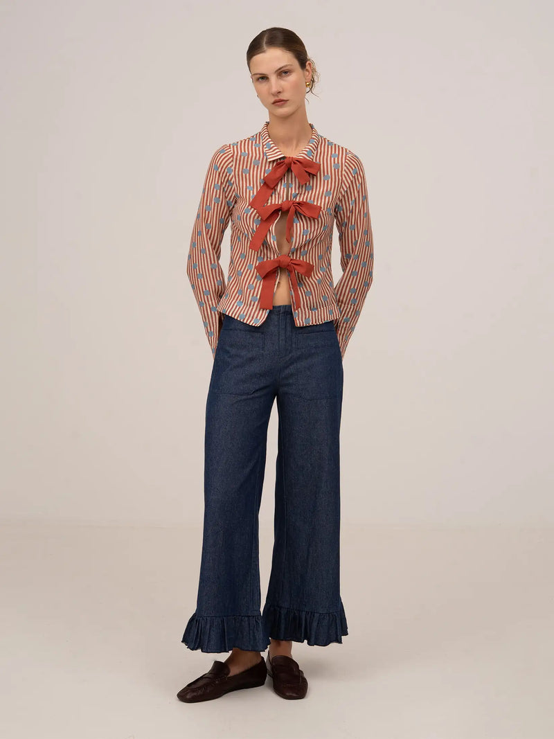 Doll Red Striped Shirt