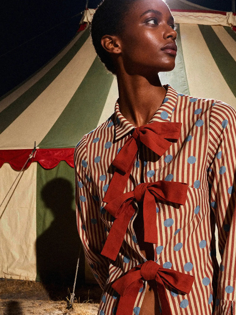 Doll Red Striped Shirt