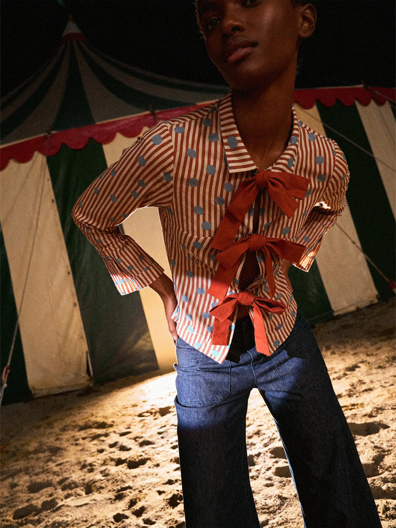 Doll Red Striped Shirt