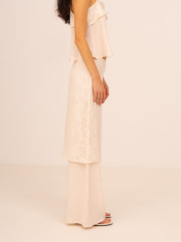 Nice Lace Overlay Wide Pants
