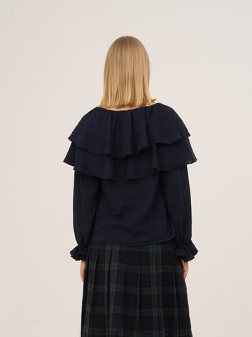 Evermore Blue and Red Blouse