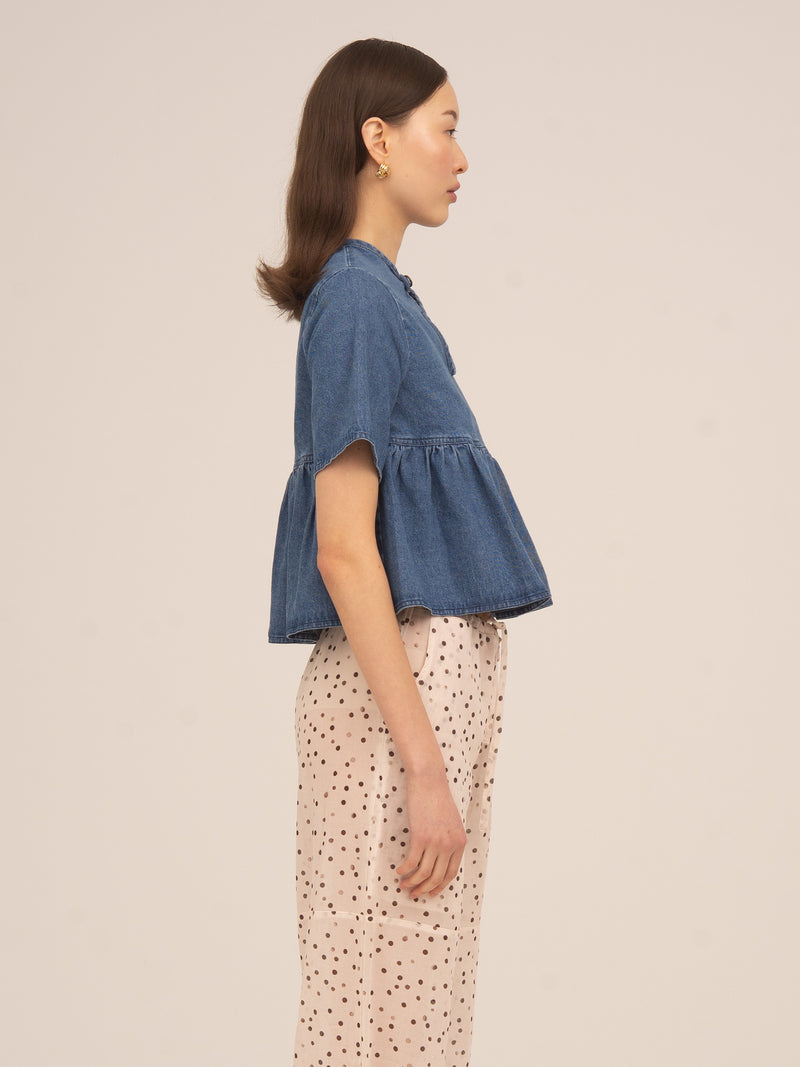 Denim Starlit Top