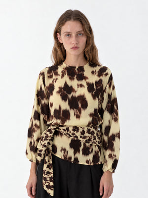 Field Floral Print Tie Top