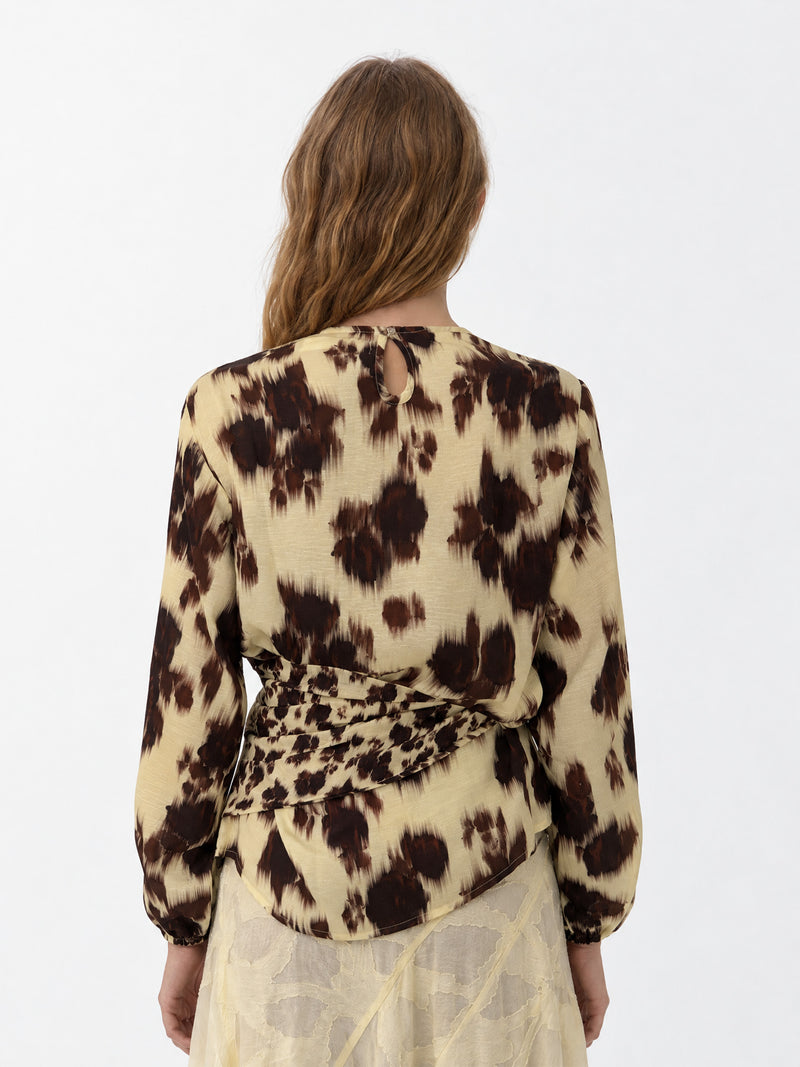 Field Floral Print Tie Top