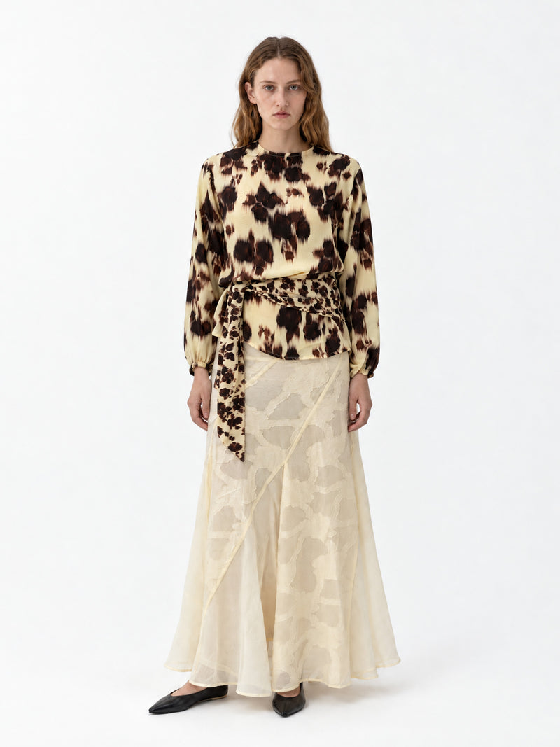 Field Floral Print Tie Top