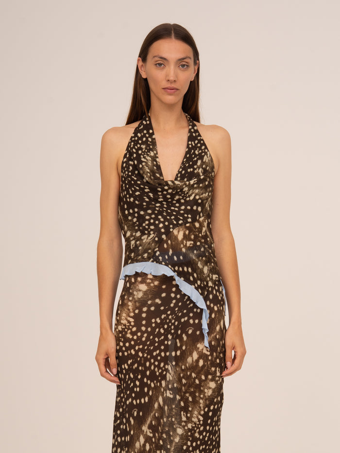 Ice Noir Animal Print Top