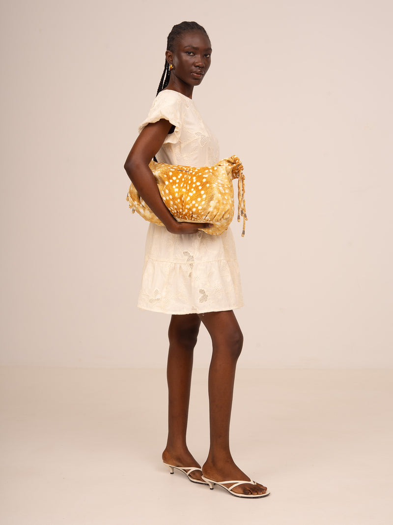 Sunlit Cream Embroidered Dress