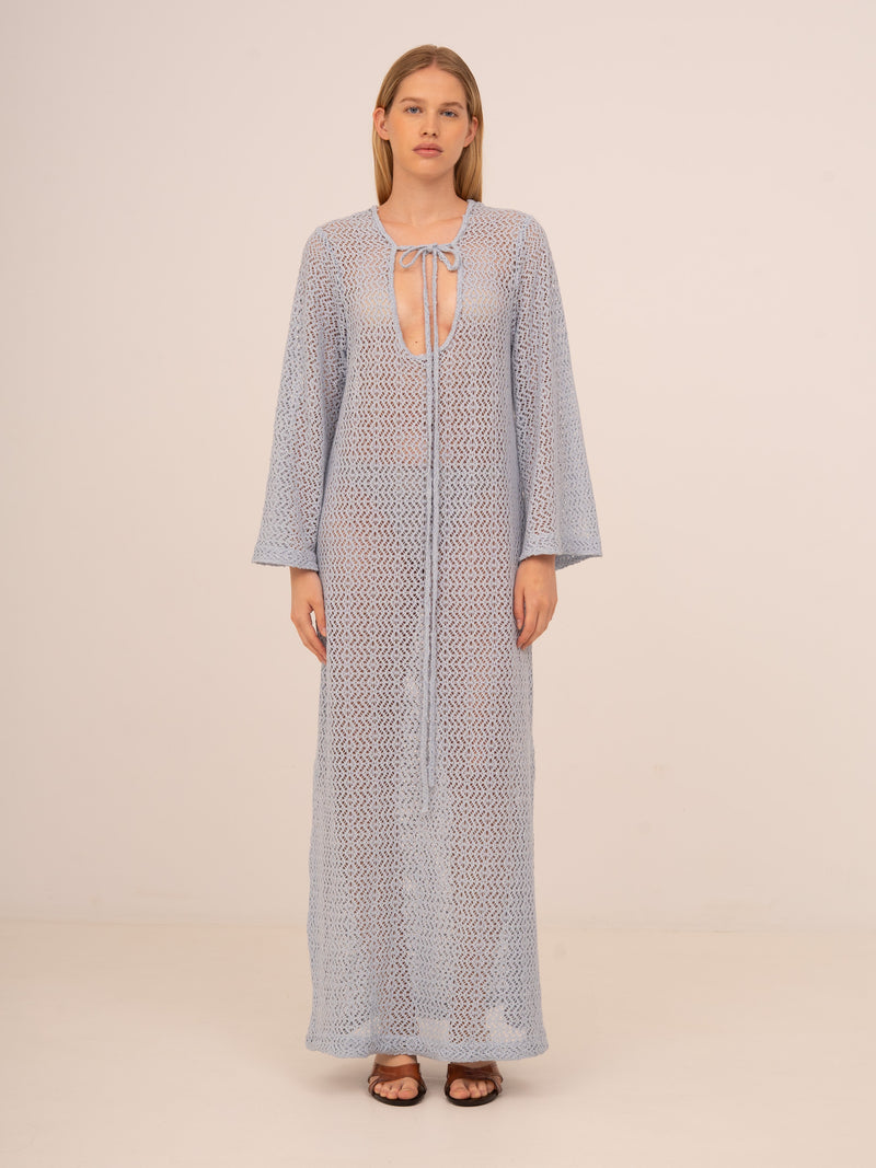 Tropic Blue Maxi Beach Dress