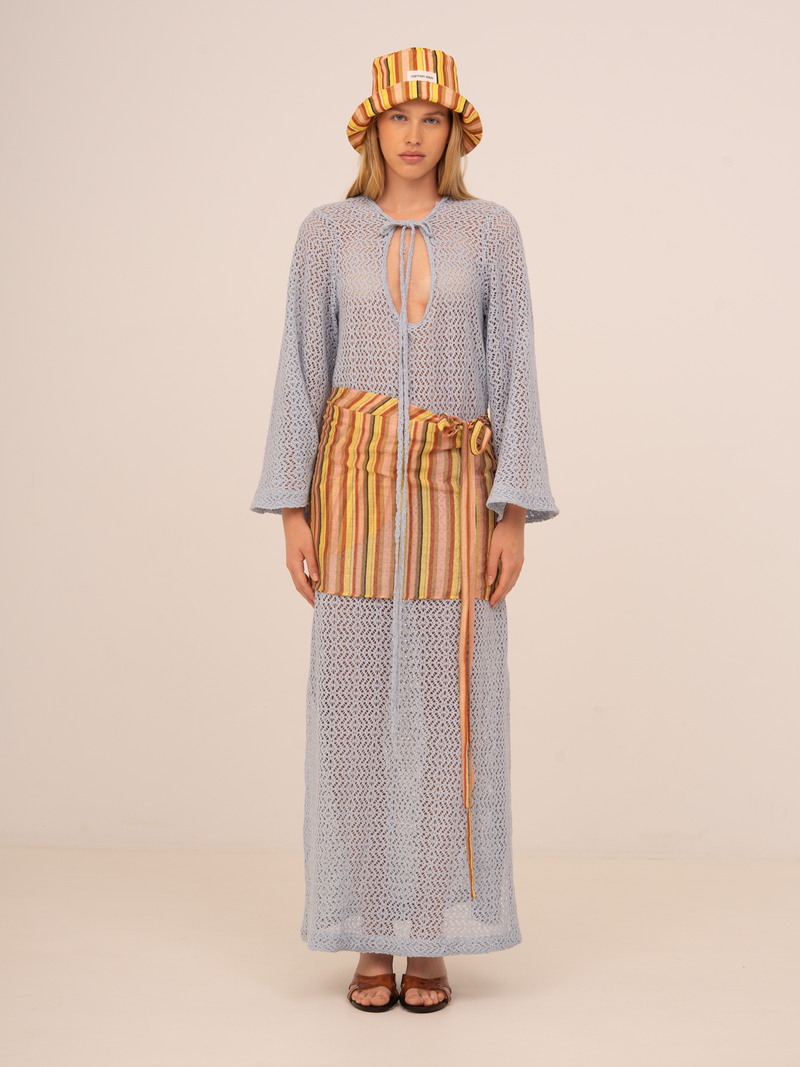 Tropic Blue Maxi Beach Dress
