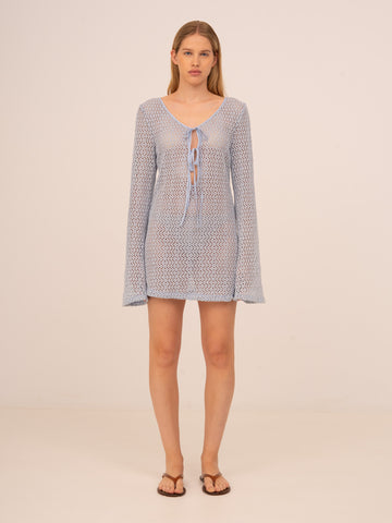 Tropic Blue Mini Beach Dress